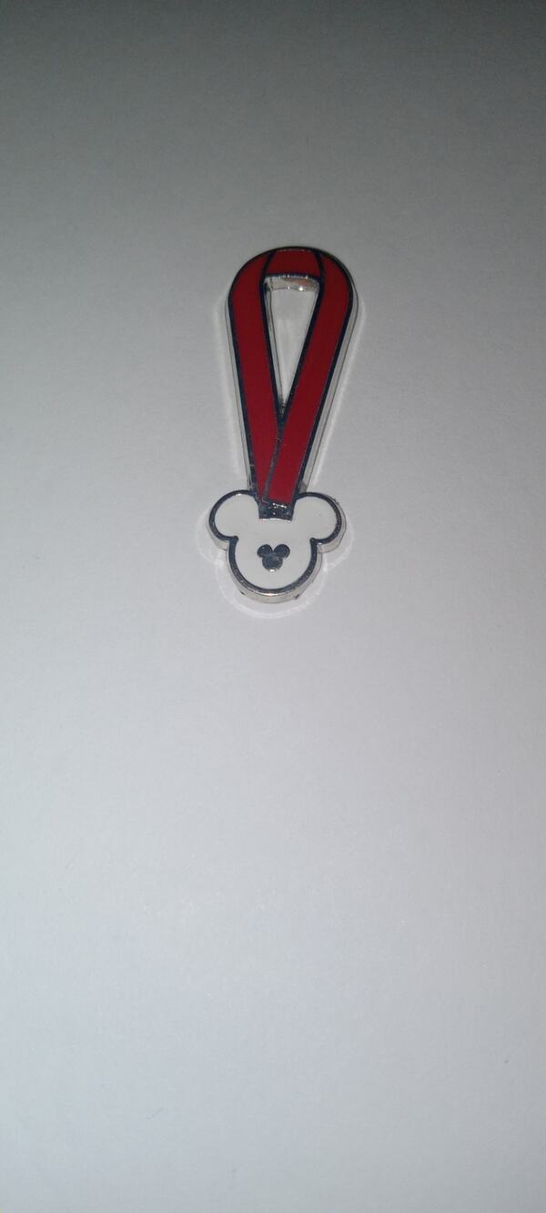 Disney Red Lanyard Medal pin.